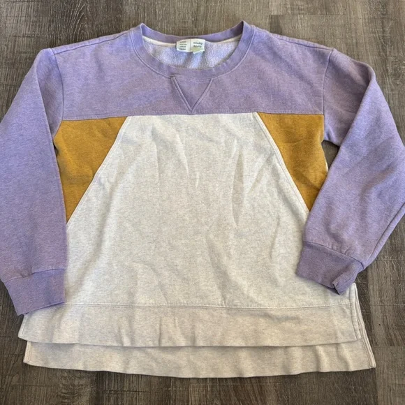 Anthropologie Saturday/Sunday Corine Colorblock Sweatshirt - Picture 1 of 5